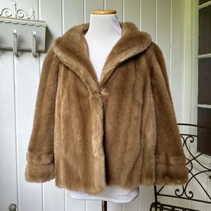 Vintage Fur Cape Coat